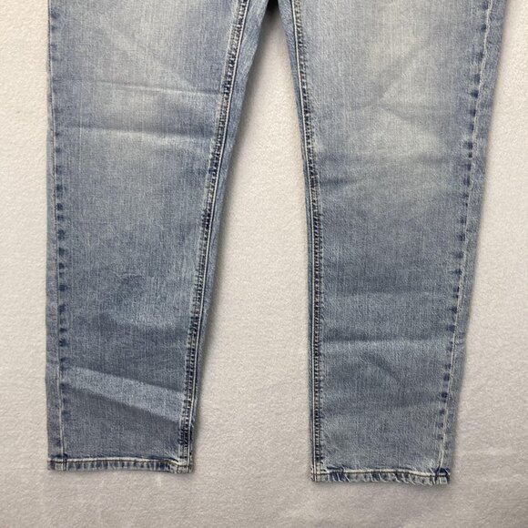 Levi's 541 Athletic Taper Jeans Mens 34x32 Light Wash Stretch Denim Eco Ease - Picture 6 of 16